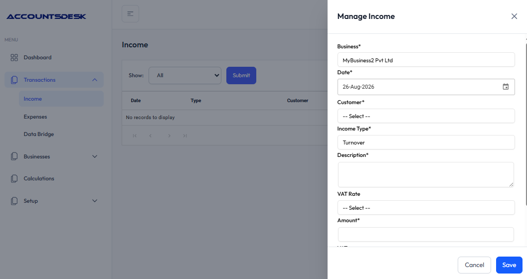 Digital record keeping for Income Tax